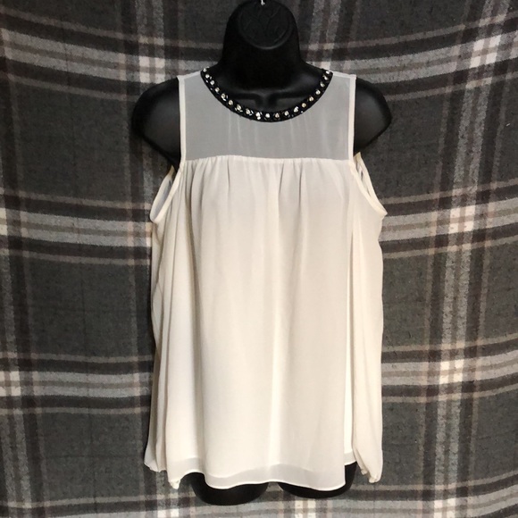 Michael Kors Tops - NWOT, Michael Kors cut out top in an off white shade